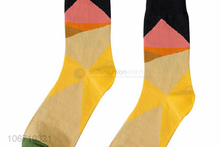 Custom Comfortable Breathable Mid-Calf Length Sock Men Socks