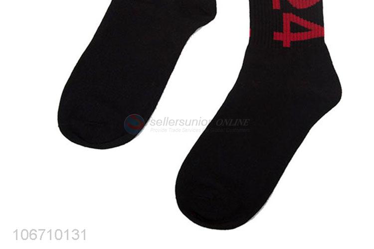 New Design Trendy Mid Calf Socks Cotton Fashional Socks For Man
