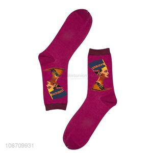 Good Quality Men Mid-Calf Length Sock Long Cotton Socks