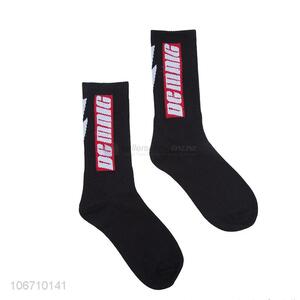 Custom Cotton Sport Men Sock Mid Calf Socks Comfortable Men Socks