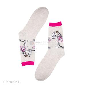 New Fashion Men Cotton Socks Comfortable Mid-Calf Length Sock