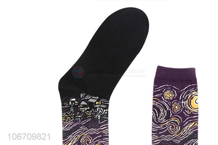 Wholesale Creative Men Socks Cotton Mid-Calf Long Socks