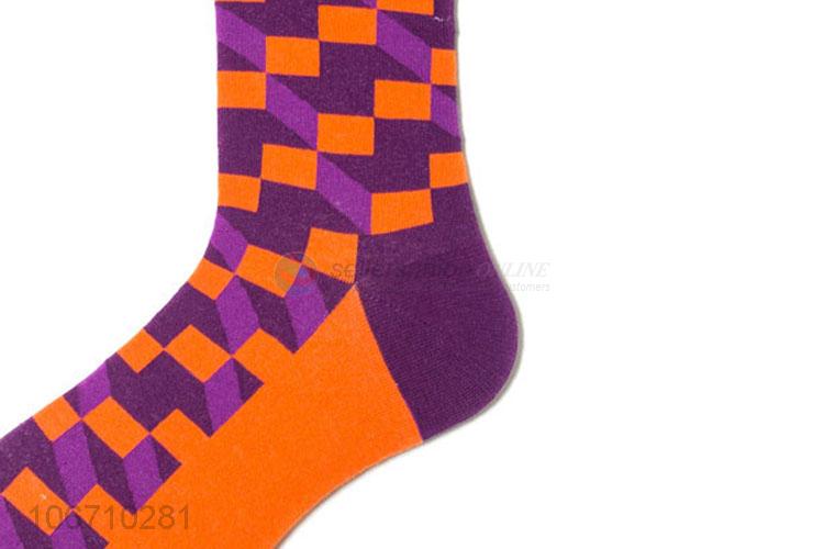 Most Fashion Design Cotton Mid-Calf Length Sock Men Socks