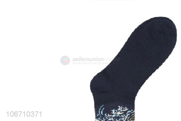 Wholesale Price Men'S Fashion Mid-Calf Length Sock Cotton Socks