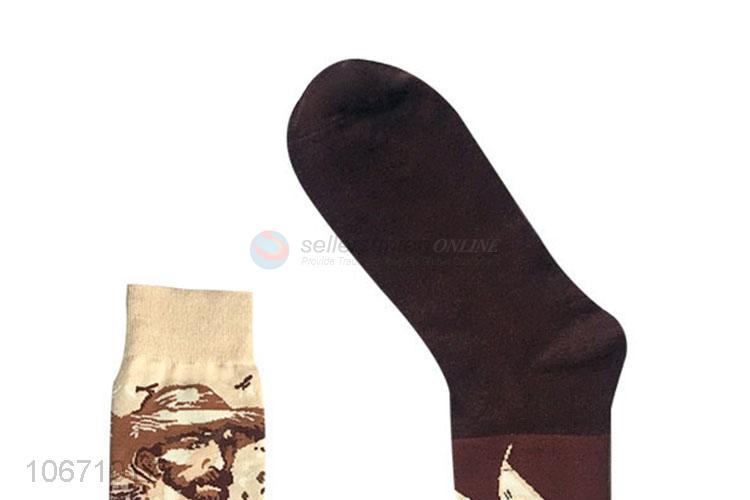 Factory Wholesale Cotton Sport Sock Mid Calf Men Socks Happy Socks