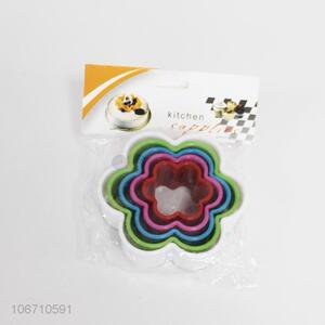 Hot selling colorful flower shaped cake mould biscuit mould