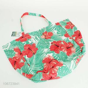 Custom Flower Pattern Shopping Bag Ladies Handbag