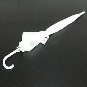 Low price wholesale white windproof straight umbrella