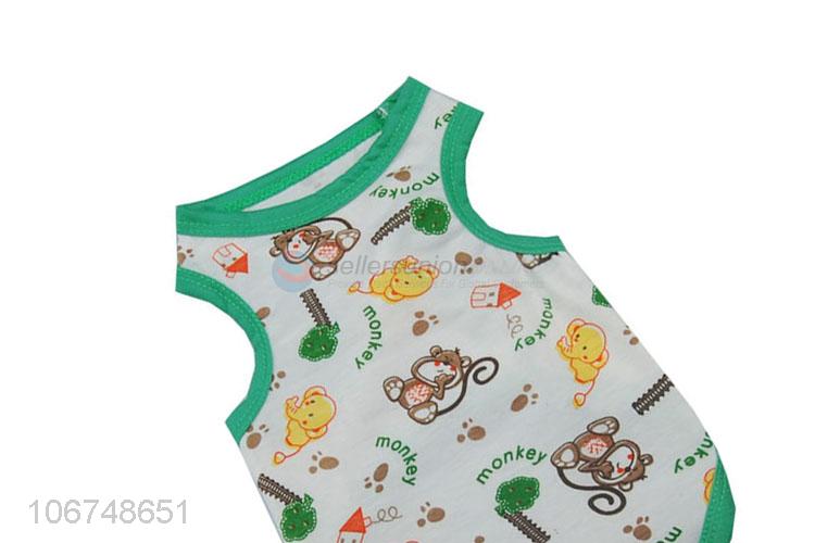 Wholesale Cute Cartoon Dog T Shirt Pet Accessories Dog Clothes