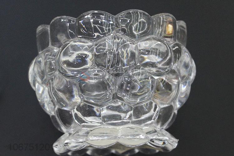 Custom Household Glass Candy Jar With Cover