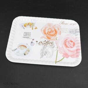 Fashion Flower Pattern Melamine Service Tray