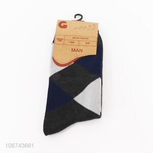 High sales men socks mid-calf length cotton socks