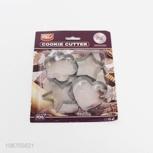 High quality 4pcs stainlesss teel cookie cutter cake mould