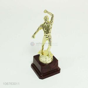 Good Quality Bowler Shape Golden Trophy