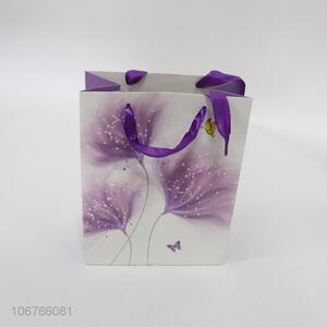 Promotional deluxe reusable paper gift bag packing bag