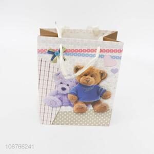 Suitable price cute teddy bear printed gift bag