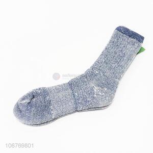 Factory price mens warm terry cloth towelling socks