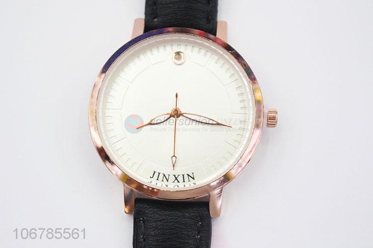 Hot Selling Fashion Ladies Watch With PU Watch Strap