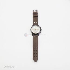 Delicate Design PU Leather Watchband Wrist Watches For Man