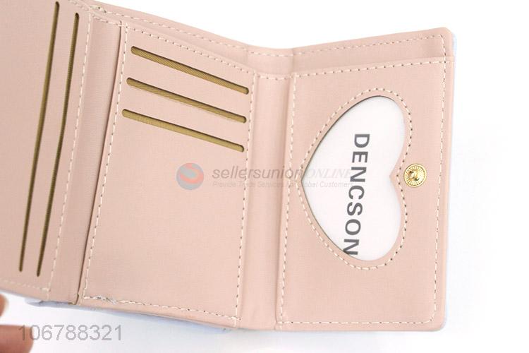 Hot Selling PU Leather Foldable Wallet For Women