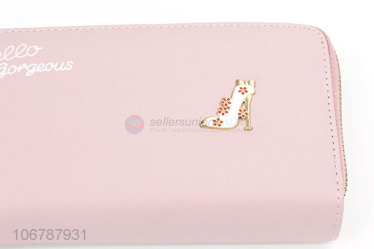 Wholesale PU Leather Wallet Fashion Long Purse