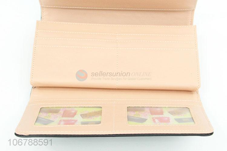 Popular PU Leather Long Wallet For Women