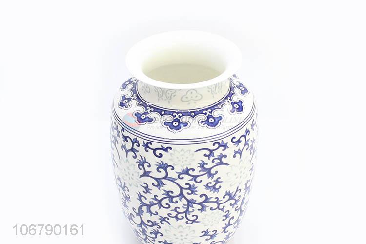 Custom Household Decoration Blue And White Porcelain Vase