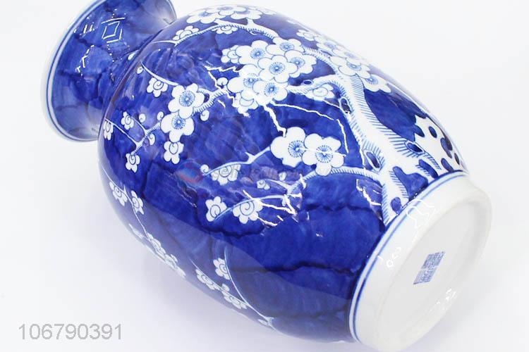 Best Quality Blue And White Porcelain Vase Fashion Decorative Crafts