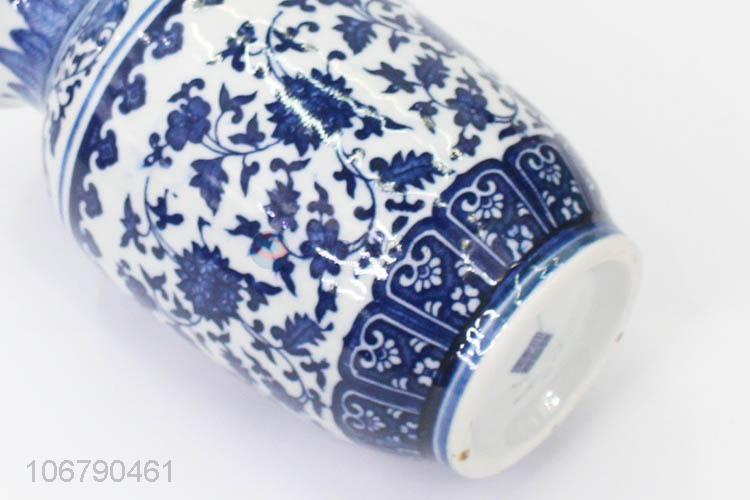 Custom Household Multipurpose Blue And White Porcelain Vase