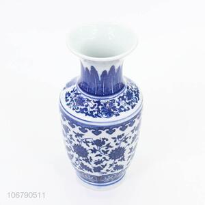 Wholesale Blue And White Porcelain Vase Popular Decoration Crafts