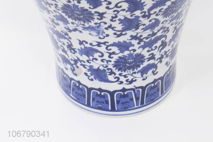 Top Quality Blue And White Porcelain Vase Decorative Crafts