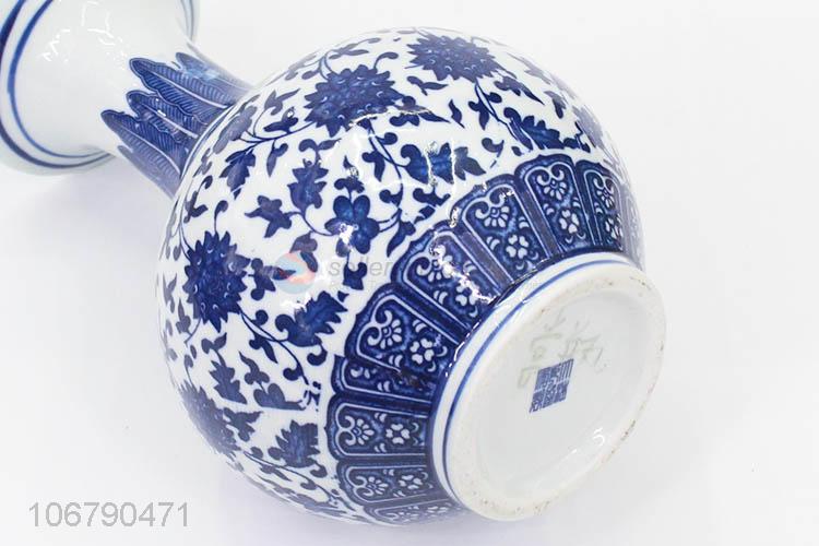 Good Quality Ceramic Crafts Blue And White Porcelain Vase