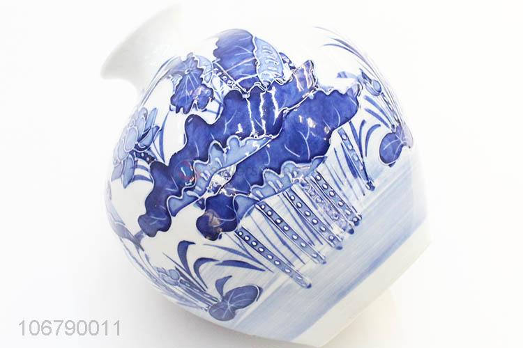 Fashion Style Blue And White Porcelain Vase Ceramic Vase