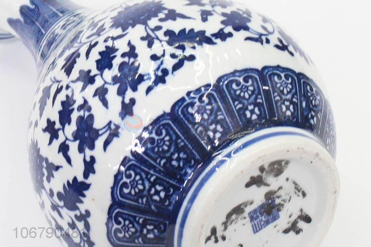 Fashion Blue And White Porcelain Vase Best Household Decorative Crafts