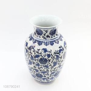 Chinese Style Blue And White Porcelain Vase Fashion Ceramic Crafts