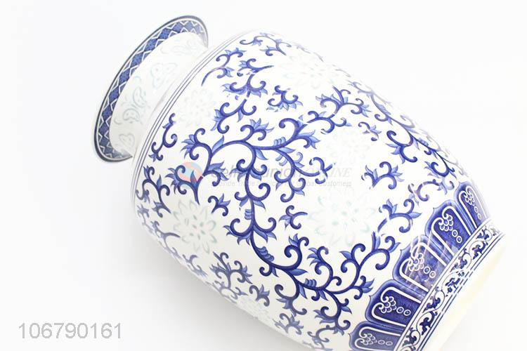 Custom Household Decoration Blue And White Porcelain Vase