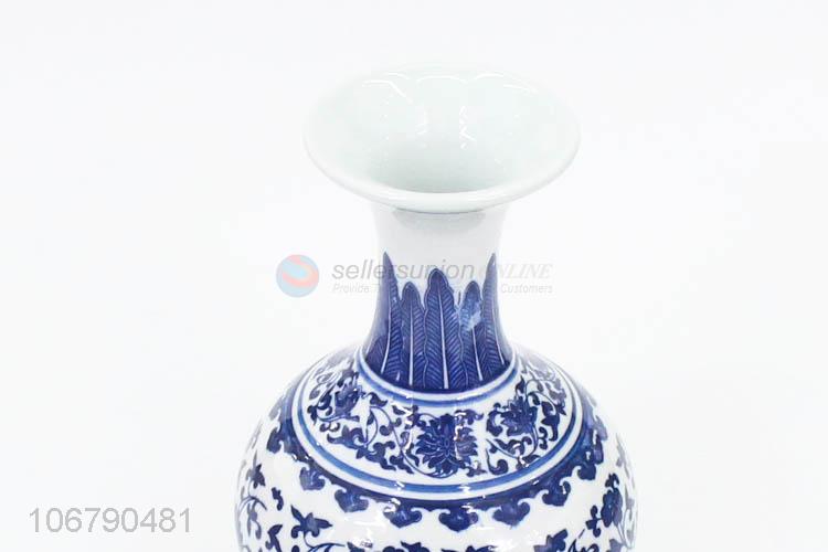 Fashion Blue And White Porcelain Vase Best Household Decorative Crafts