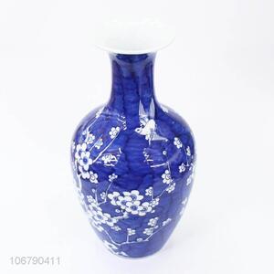 Popular Home Decoration Crafts Blue And White Porcelain Vase