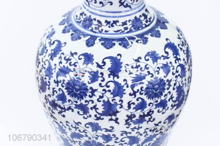 Top Quality Blue And White Porcelain Vase Decorative Crafts