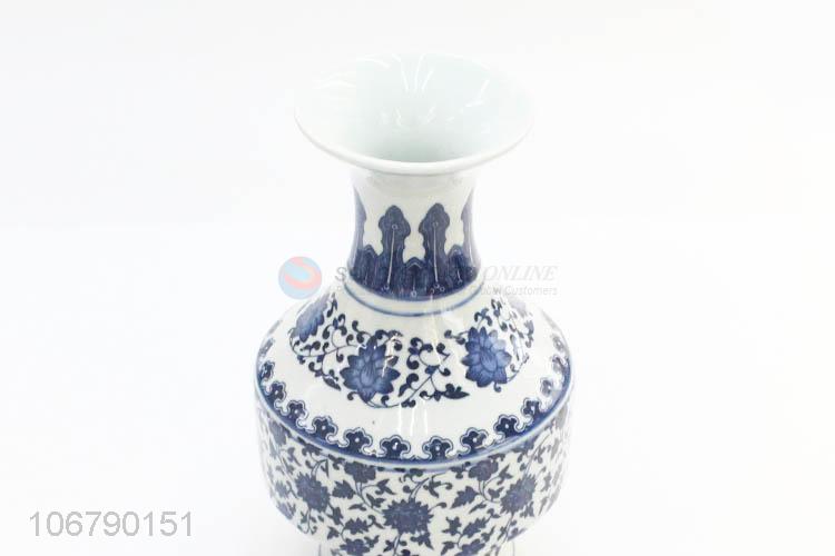 Hot Selling Blue And White Porcelain Vase Fashion Crafts