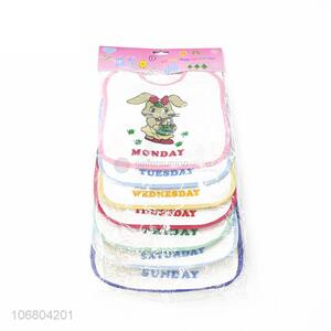 Wholesale price cartoon printing cotton baby bibs