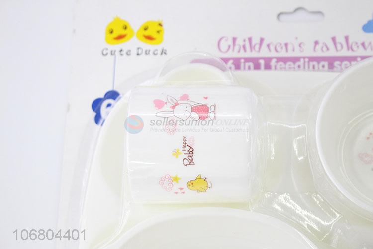 Excellent quality bpa free 4-in-1 baby feeding set with tray