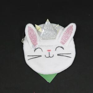 Popular products cute bunny polyester coin purse