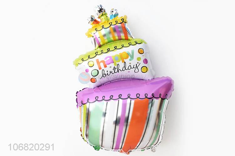 Unique Design Cake Shape Foil Balloon Fashion Party Balloon