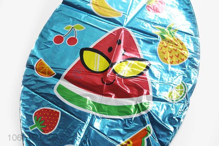 Cartoon Printing 4D Fruit Party Ball Shape Foil Balloons