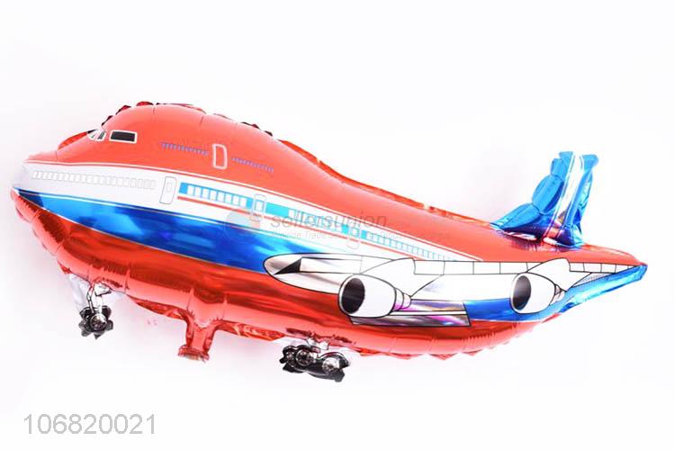 Hot Selling Airplane Shape Colorful Foil Balloon Decorative Balloon