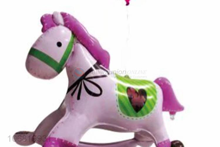 Hot Sale Colorful Cockhorse Shape Decorative Foil Balloon