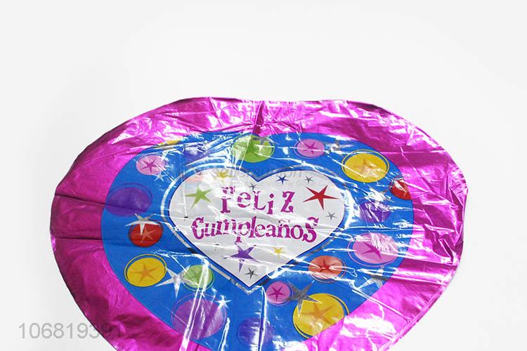 New Style Colorful Heart Shape Decorative Foil Balloon