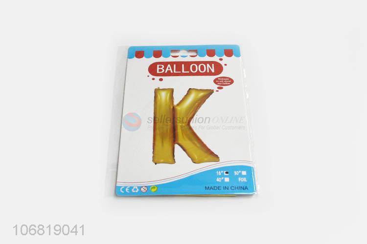 Good Quality K Letter Decorative Foil Balloon