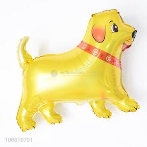 Cartoon Design Gold Dog Foil Balloon Decorative Balloon